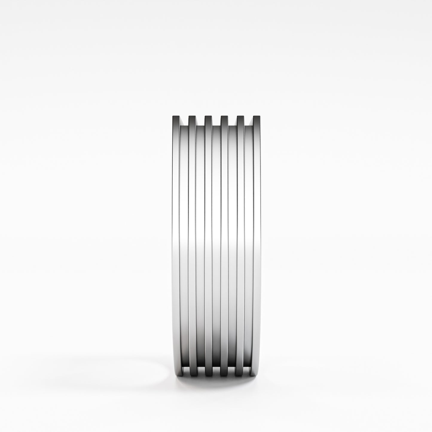 The Architect - Men's Grooved Stripe Band Ring by Gehnok