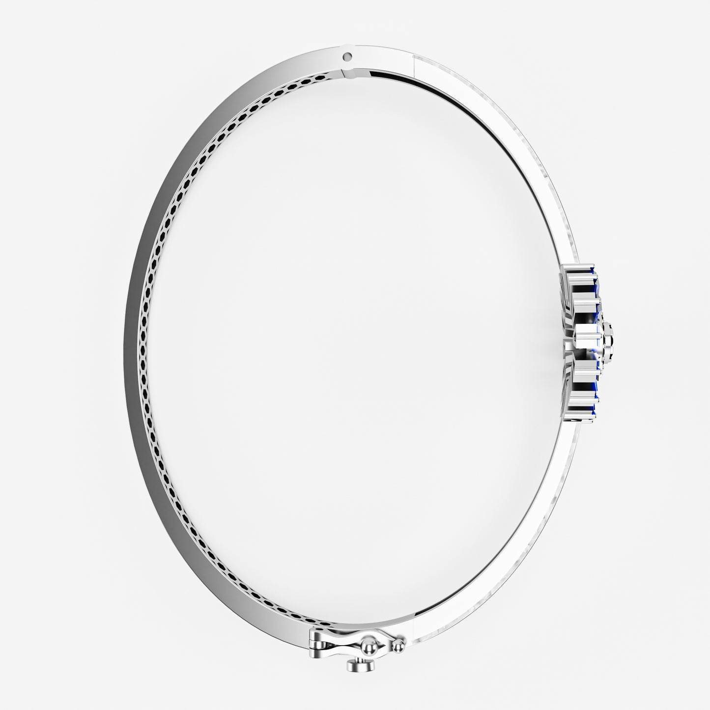 The Sunburst Bangle - Sapphire & Emerald Statement Bracelet by Gehnok