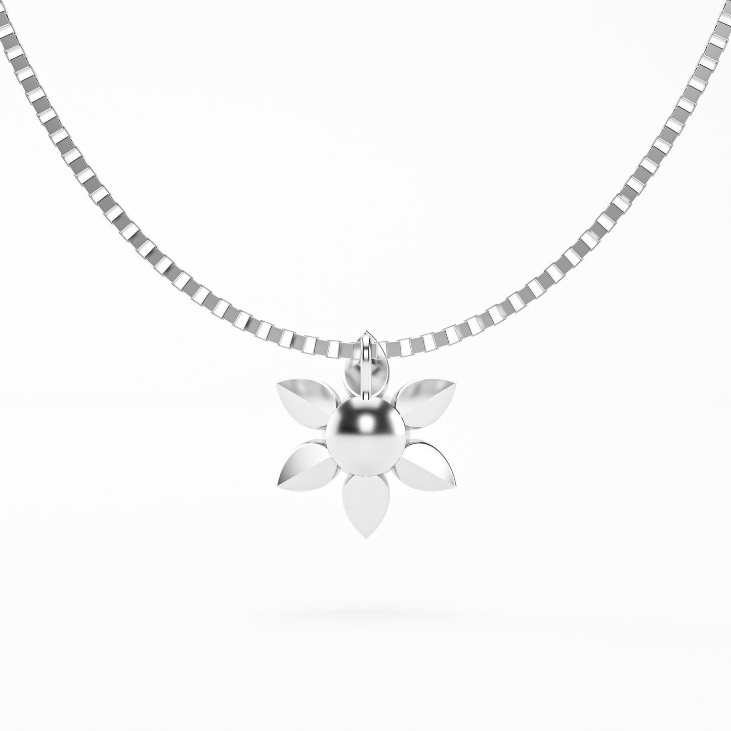 The Pearl Bloom - Six Petal Flower Pearl Pendant