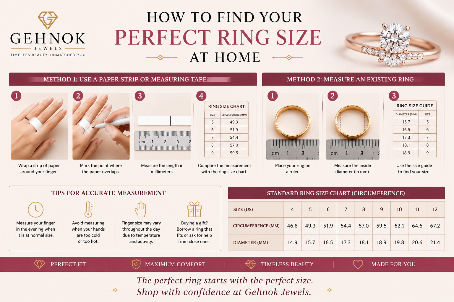 How to Find Your Perfect Ring Size at Home