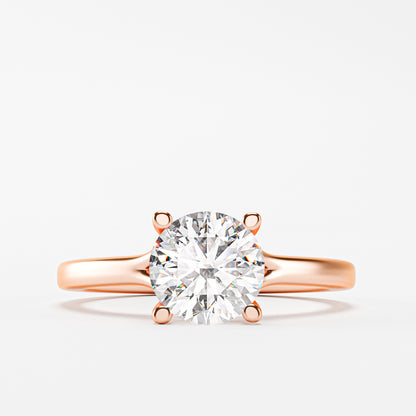 The Classic - Round Brilliant Solitaire Engagement Ring by Gehnok