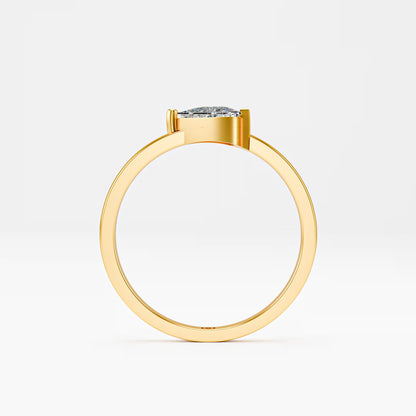 The Trillion - Triangle Diamond Half Bezel Solitaire