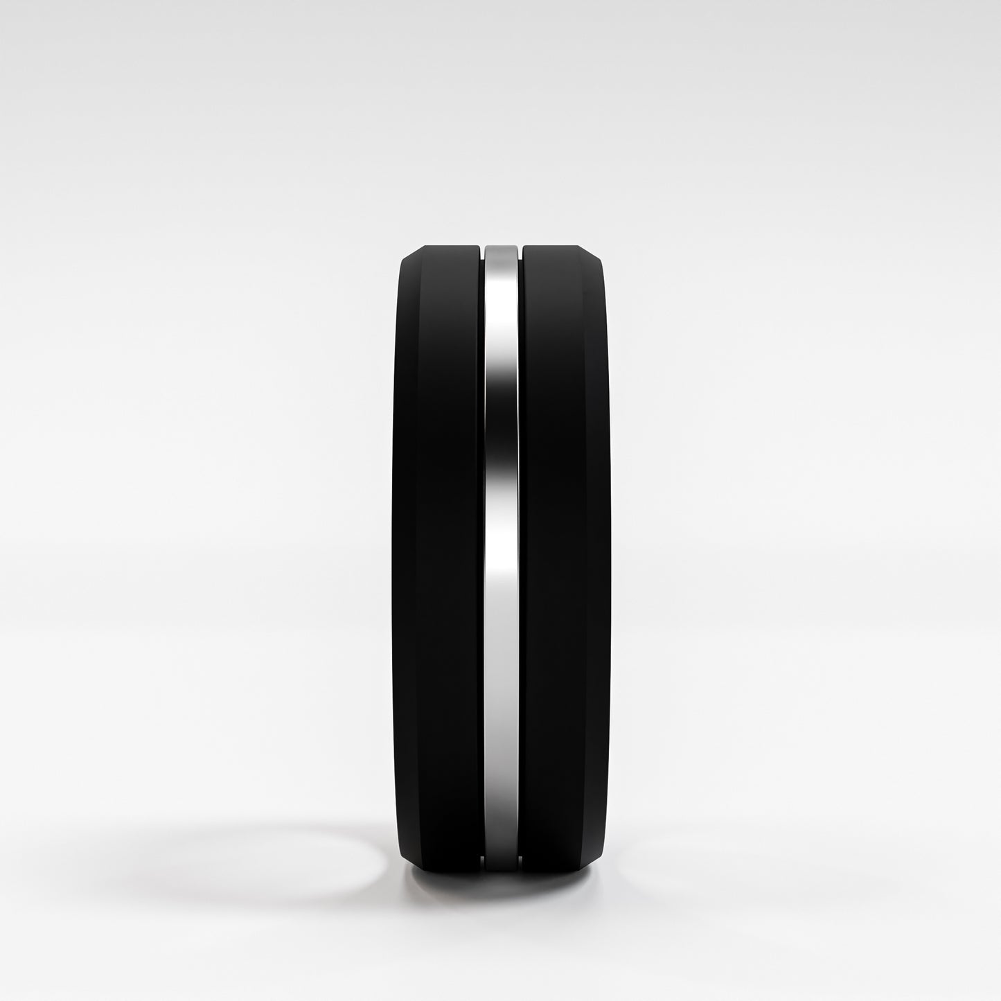 The Onyx Stripe - Black Onyx Band with Gold Center Inlay