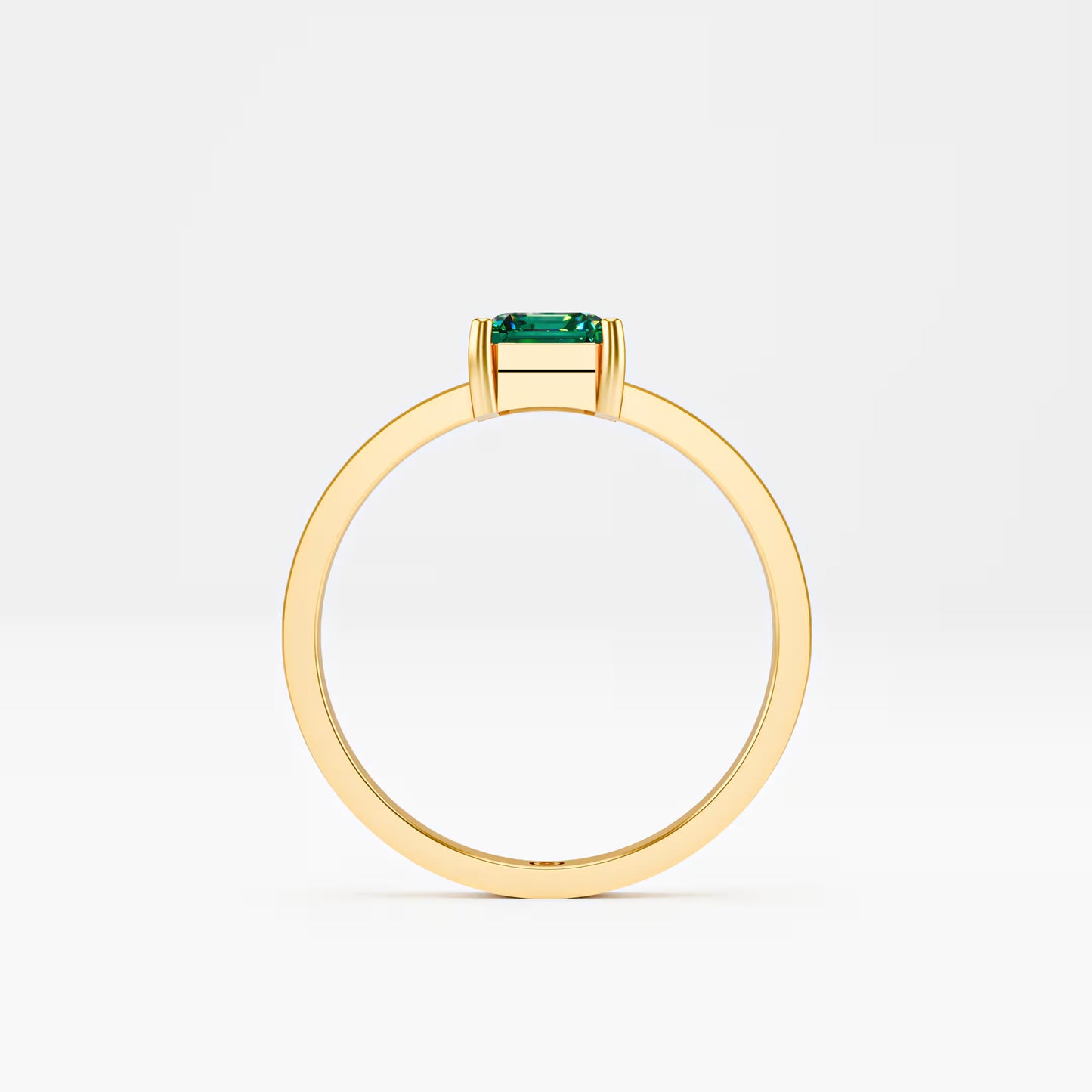 Emerald-Cut Solitaire Ring
