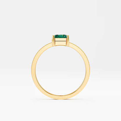 Emerald-Cut Solitaire Ring
