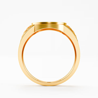 The Woven Dome - Tri-Color Gold Diamond Cluster Ring