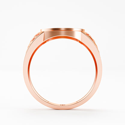 The Woven Dome - Tri-Color Gold Diamond Cluster Ring