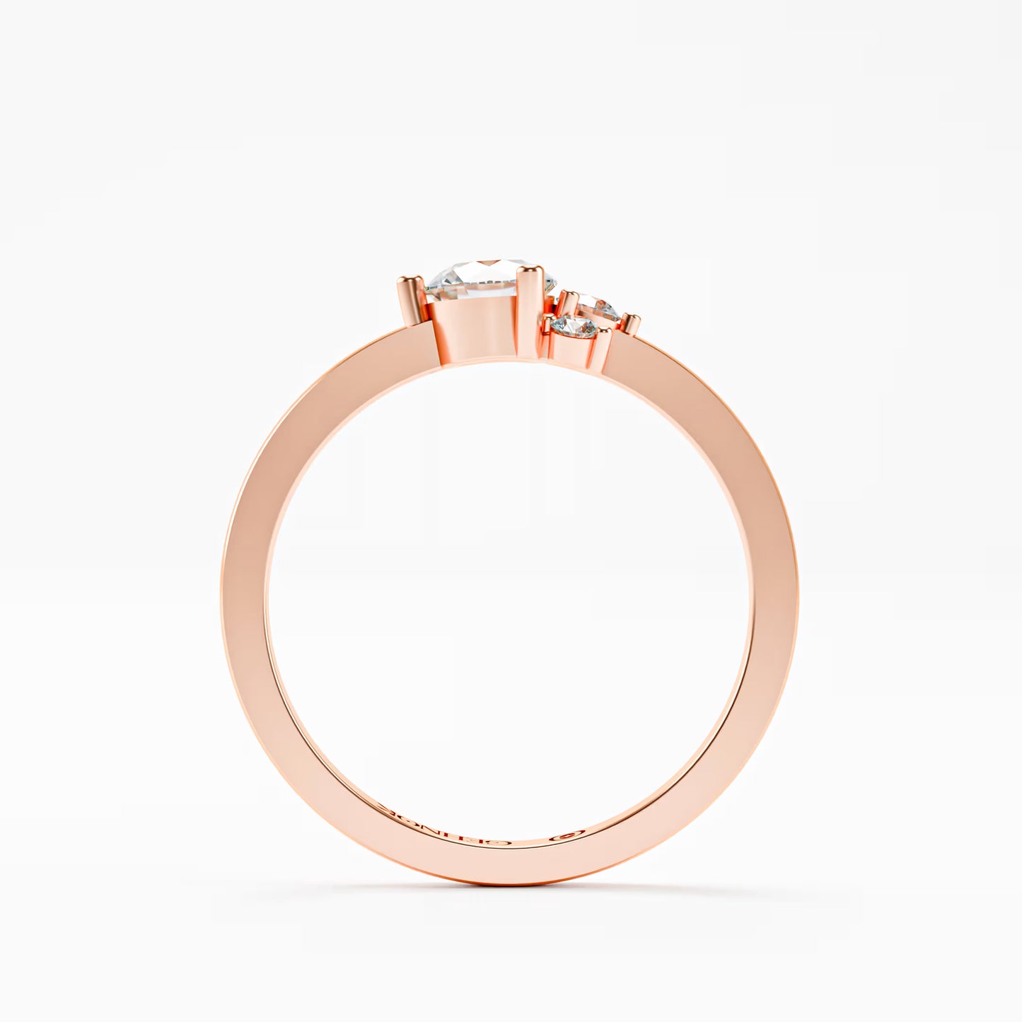 The Trilogy Ring - Three Diamond Cluster Ring by Gehnok