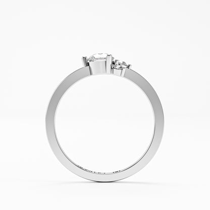 The Trilogy Ring - Three Diamond Cluster Ring by Gehnok