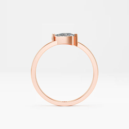 The Trillion - Triangle Diamond Half Bezel Solitaire