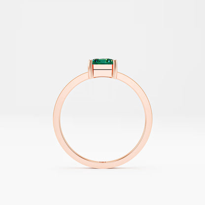 Emerald-Cut Solitaire Ring
