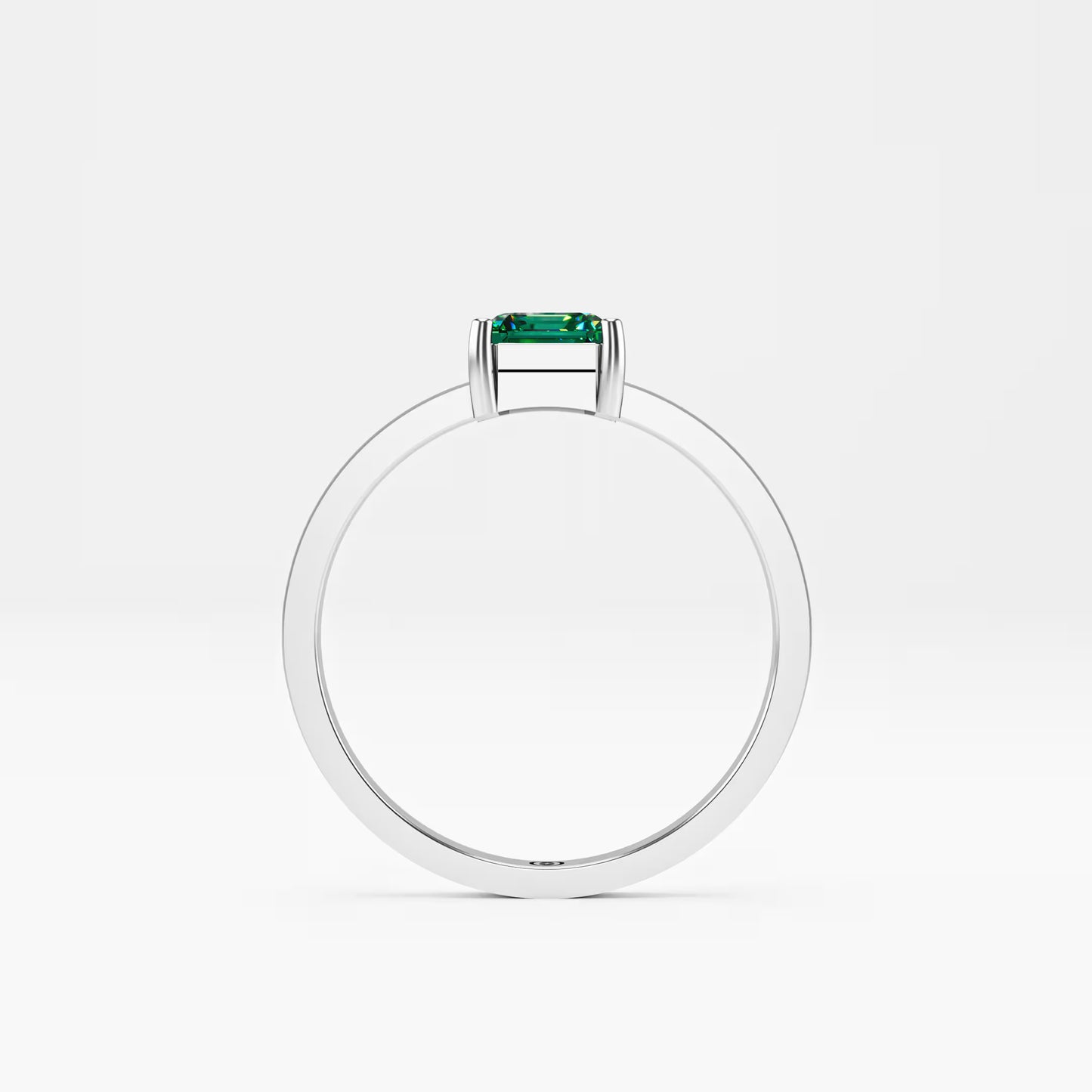 Emerald-Cut Solitaire Ring