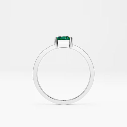 Emerald-Cut Solitaire Ring