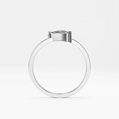 The Trillion - Triangle Diamond Half Bezel Solitaire