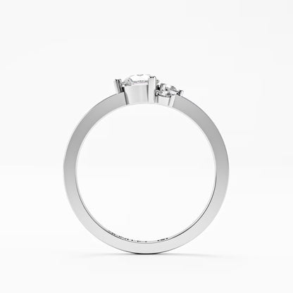 The Trilogy Ring - Three Diamond Cluster Ring by Gehnok