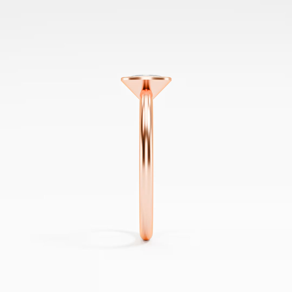 Oval Full Bezel Solitaire Ring