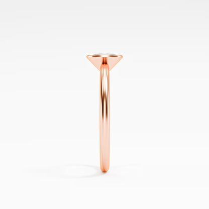 Oval Full Bezel Solitaire Ring