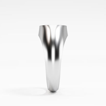The Diamond Signet - Oval Pavé Diamond Men's Ring
