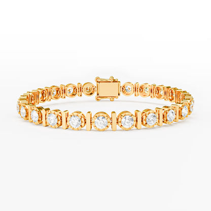 The Station - Graduated Diamond Open Bezel Tennis Bracelet