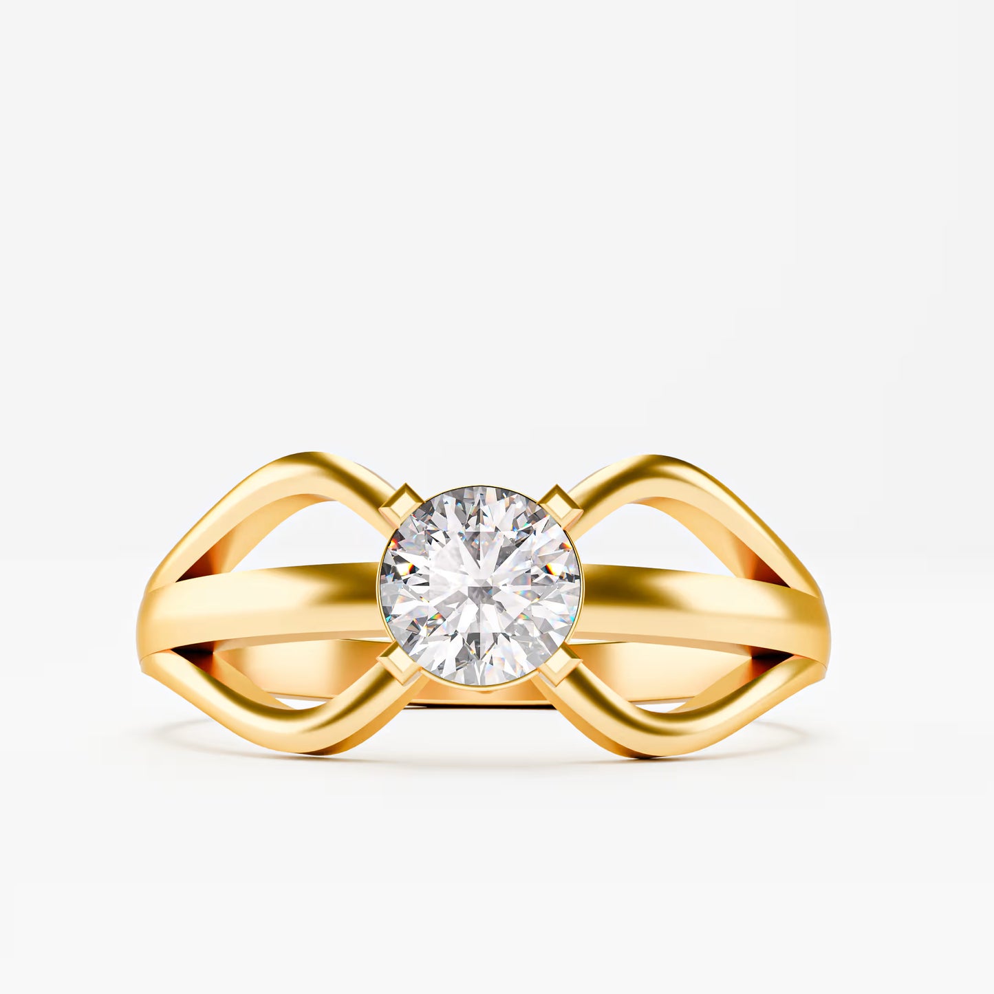 Infinity Solitaire Ring