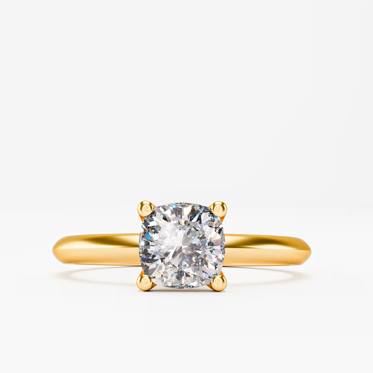 Classic Cushion Cut Solitaire Ring