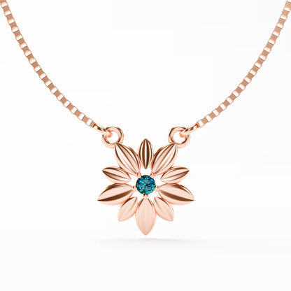 The Daisy - Sculpted Flower Pendant Necklace