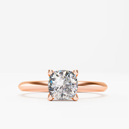 Classic Cushion Cut Solitaire Ring