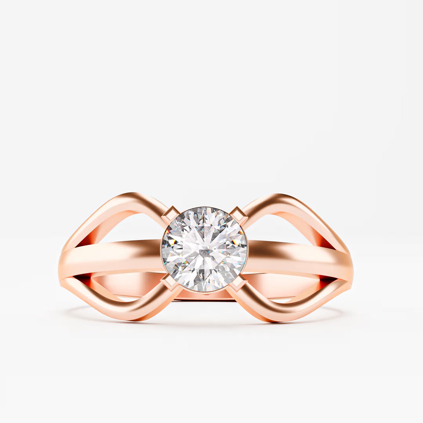 Infinity Solitaire Ring