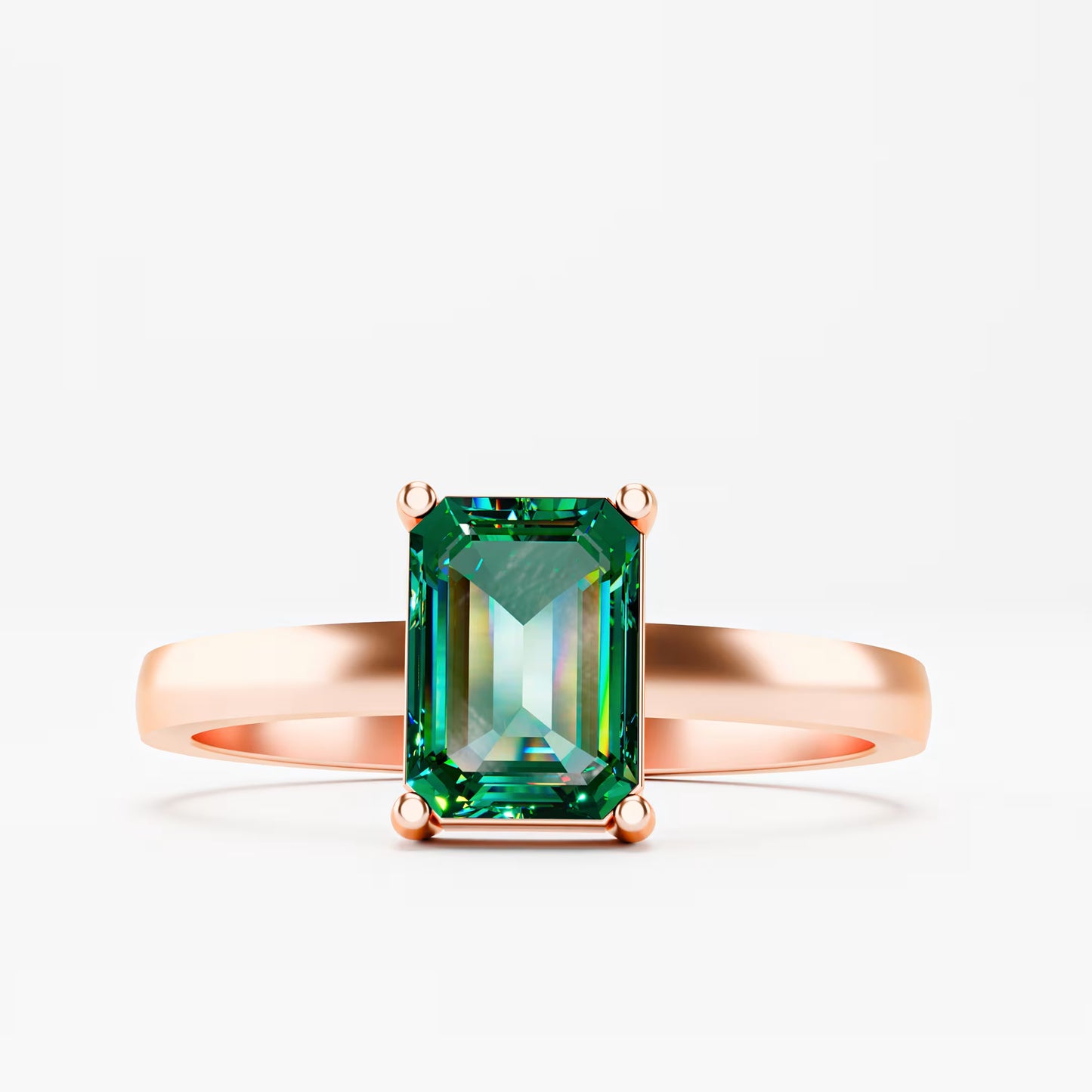 Emerald-Cut Solitaire Ring