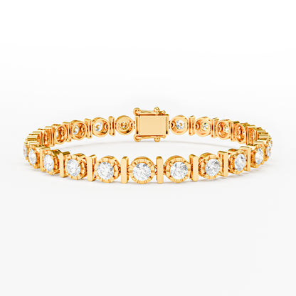 The Station - Graduated Diamond Open Bezel Tennis Bracelet