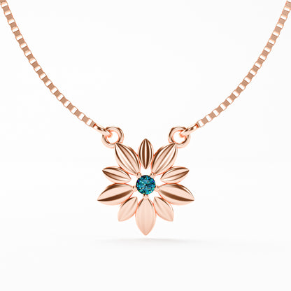 The Daisy - Sculpted Flower Pendant Necklace