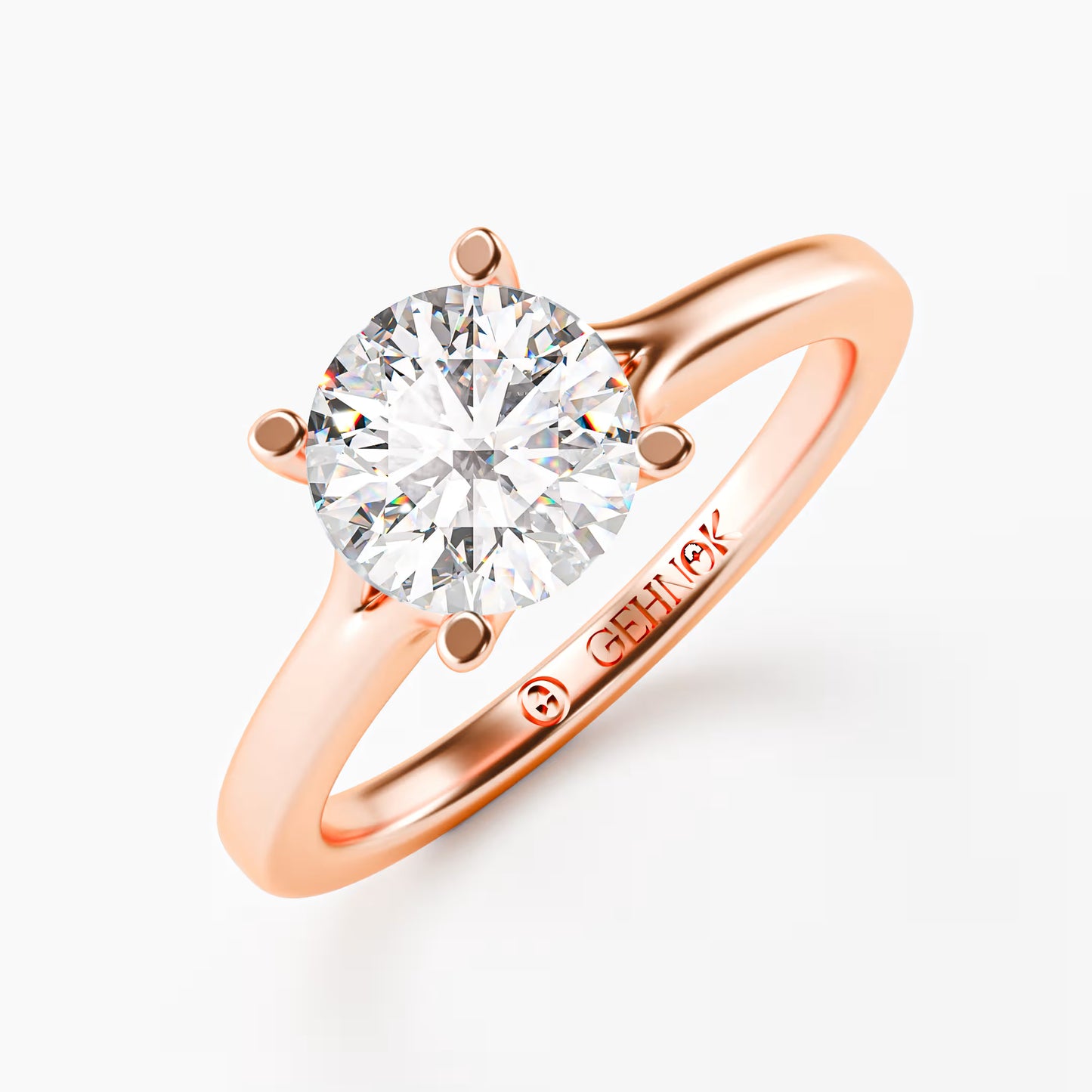 The Classic - Round Brilliant Solitaire Engagement Ring by Gehnok