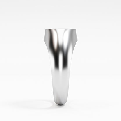 The Diamond Signet - Oval Pavé Diamond Men's Ring