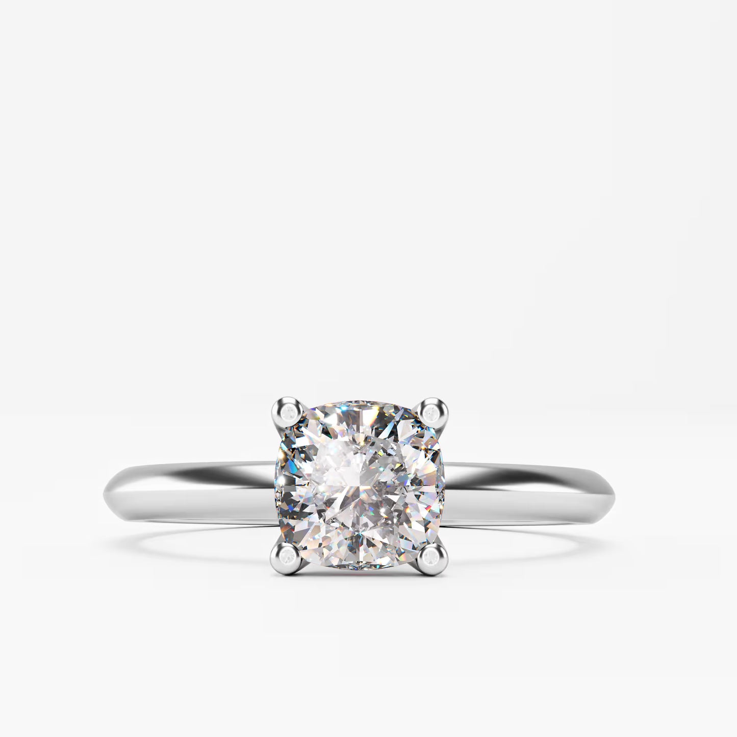 Classic Cushion Cut Solitaire Ring