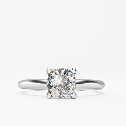 Classic Cushion Cut Solitaire Ring