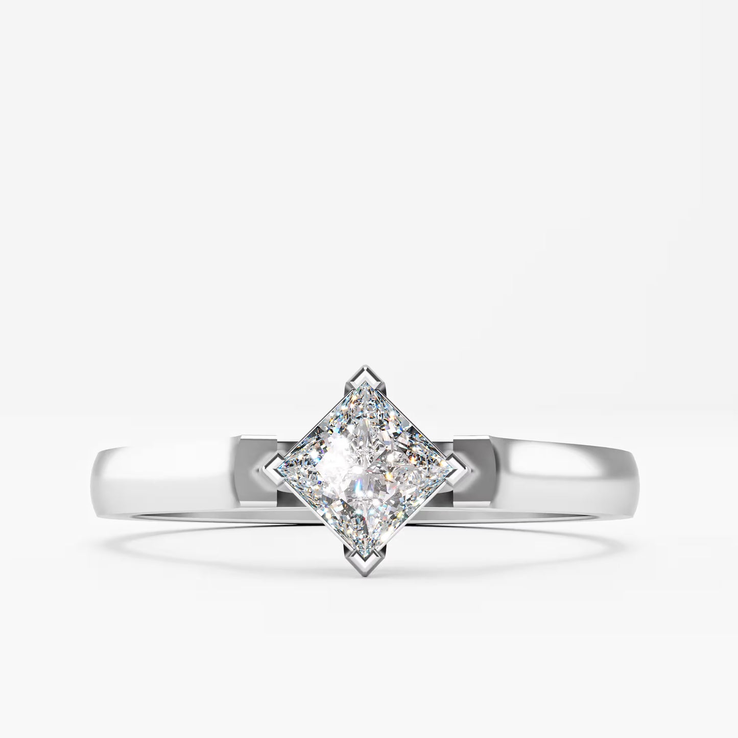 Princess Cut Solitaire Ring