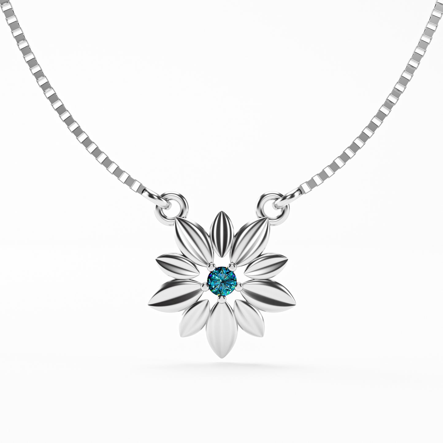 The Daisy - Sculpted Flower Pendant Necklace
