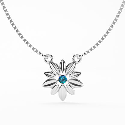 The Daisy - Sculpted Flower Pendant Necklace