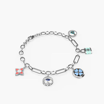 The Lucky Five - Enamel Lucky Charm Bracelet