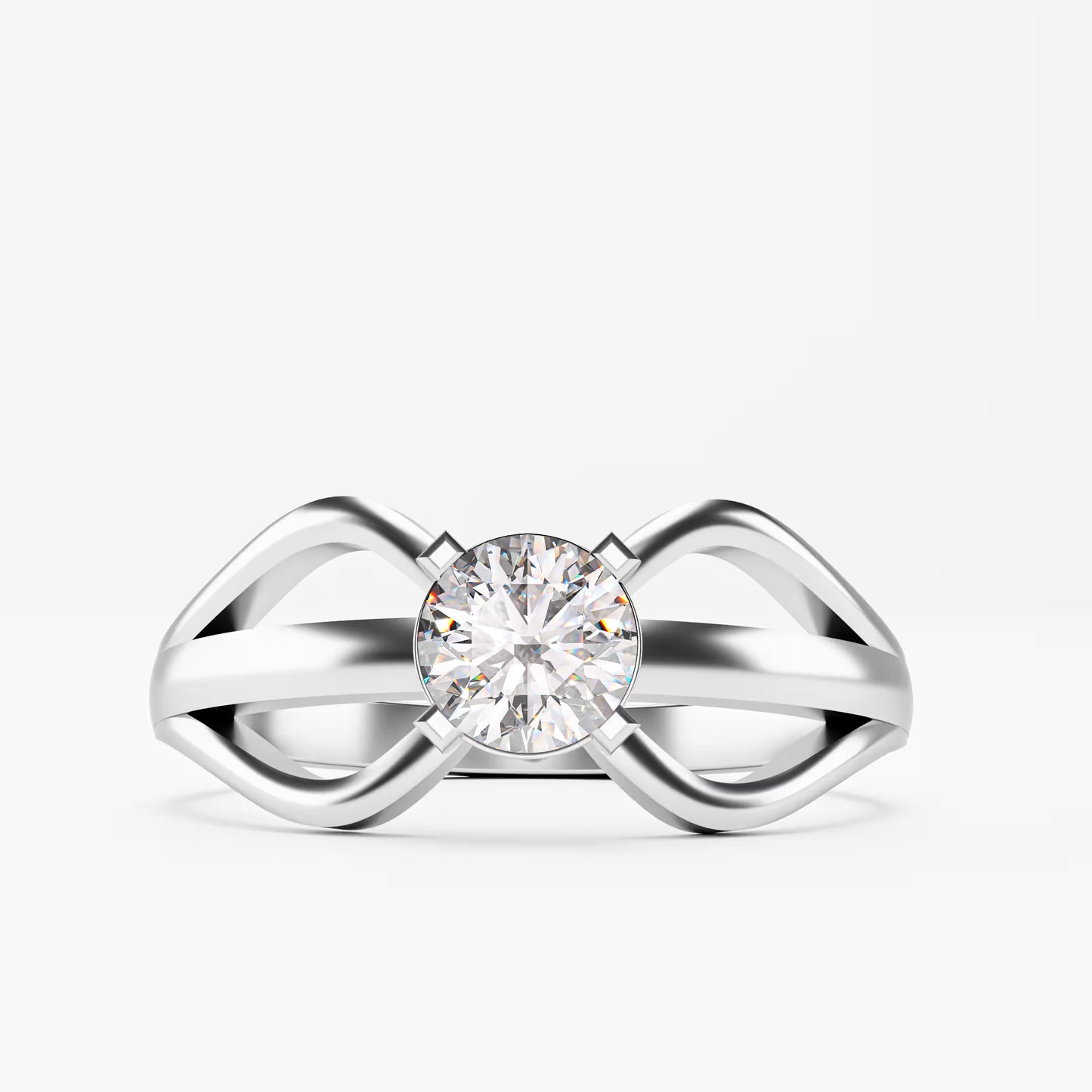 Infinity Solitaire Ring