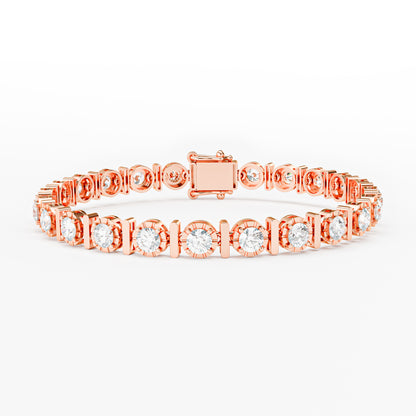 The Station - Graduated Diamond Open Bezel Tennis Bracelet