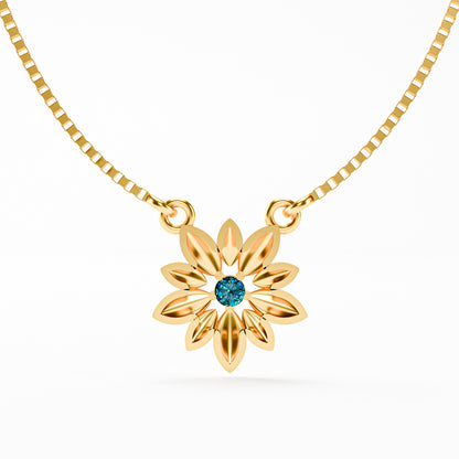 The Daisy - Sculpted Flower Pendant Necklace