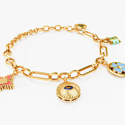 The Lucky Five - Enamel Lucky Charm Bracelet