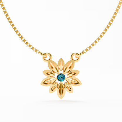 The Daisy - Sculpted Flower Pendant Necklace