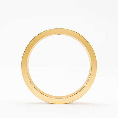 The Groove - Men's Princess Cut Diamond Wedding Band