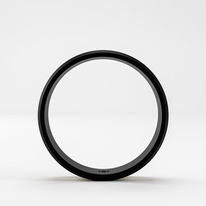 The Onyx Stripe - Black Onyx Band with Gold Center Inlay