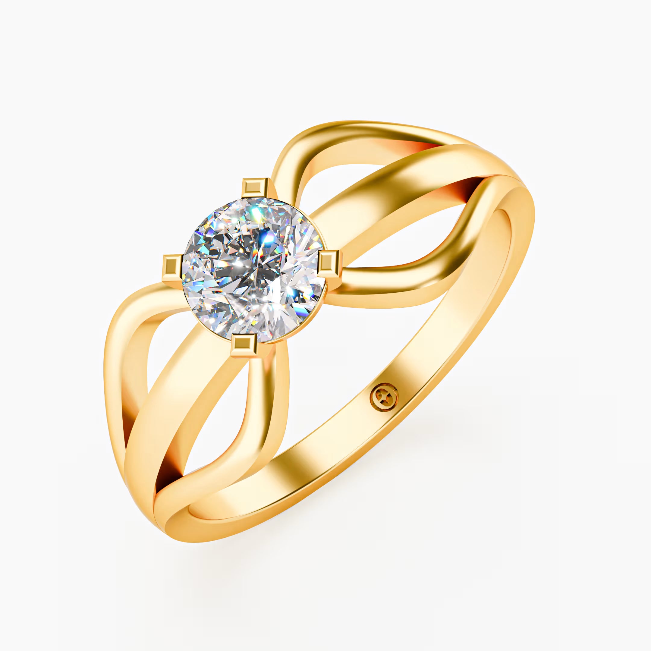 Infinity Solitaire Ring