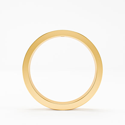 The Groove - Men's Princess Cut Diamond Wedding Band