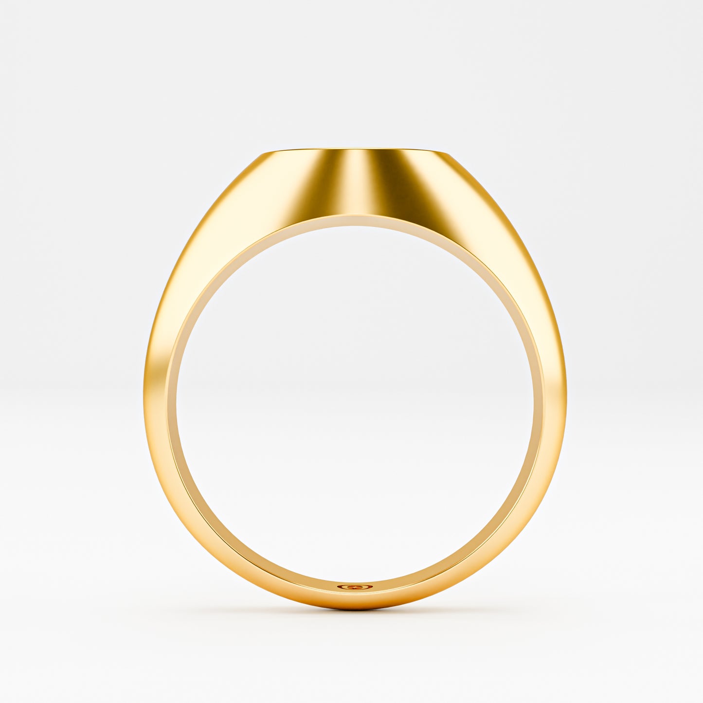 The Diamond Signet - Oval Pavé Diamond Men's Ring