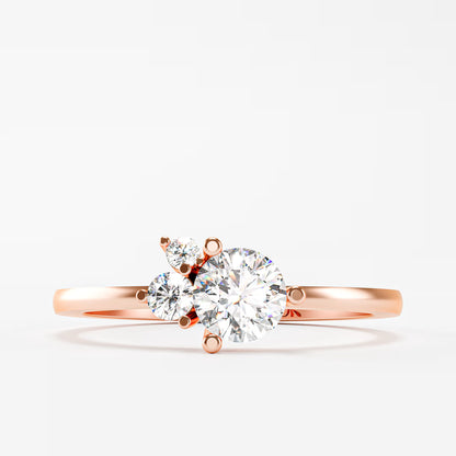 The Trilogy Ring - Three Diamond Cluster Ring by Gehnok